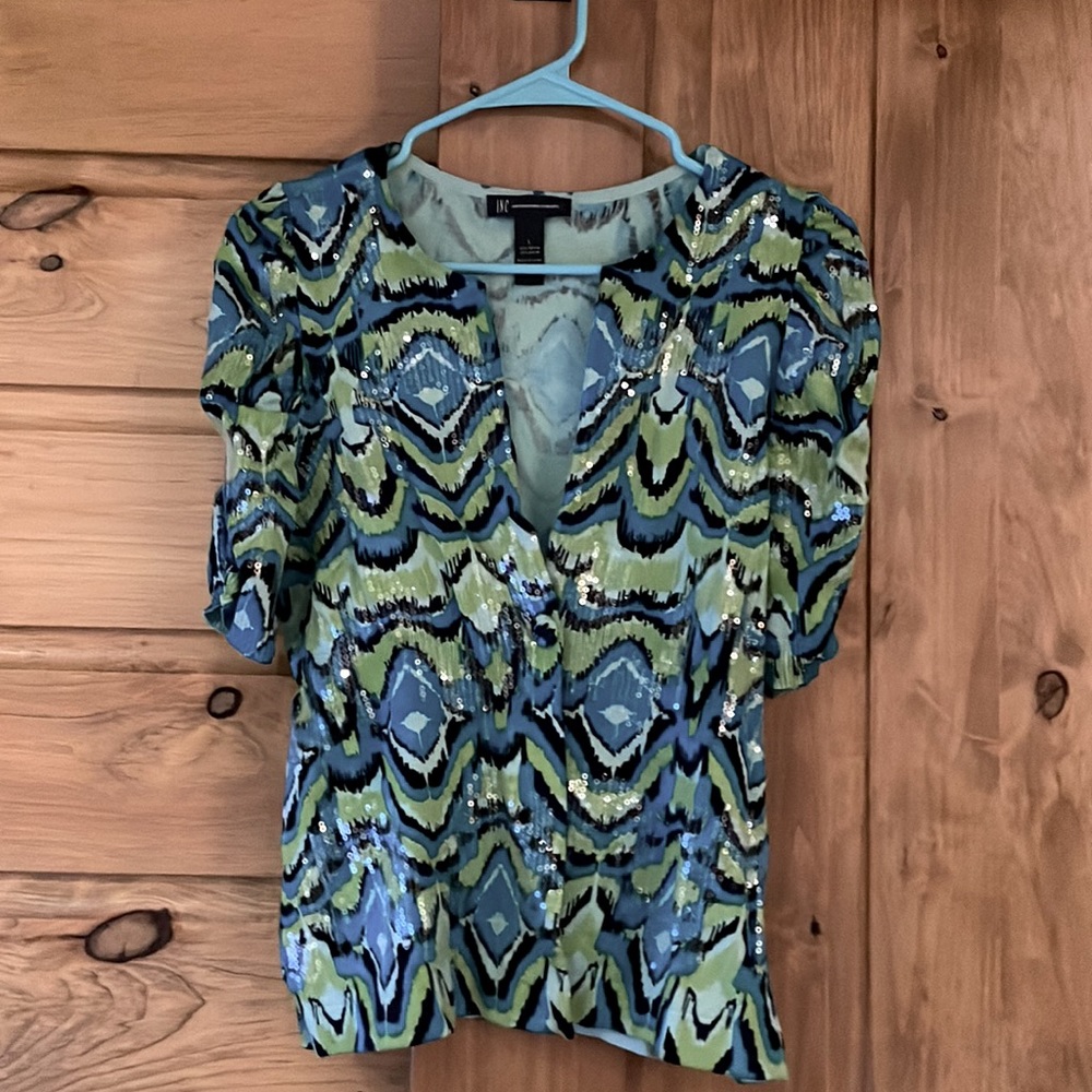 INC sequined top
